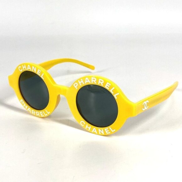 CHANEL 71314A logo Pharrell Williams eyewear glasses sunglasses Plastic yellow main image 10